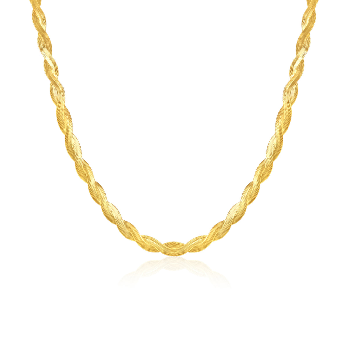 Braided Herringbone Necklace